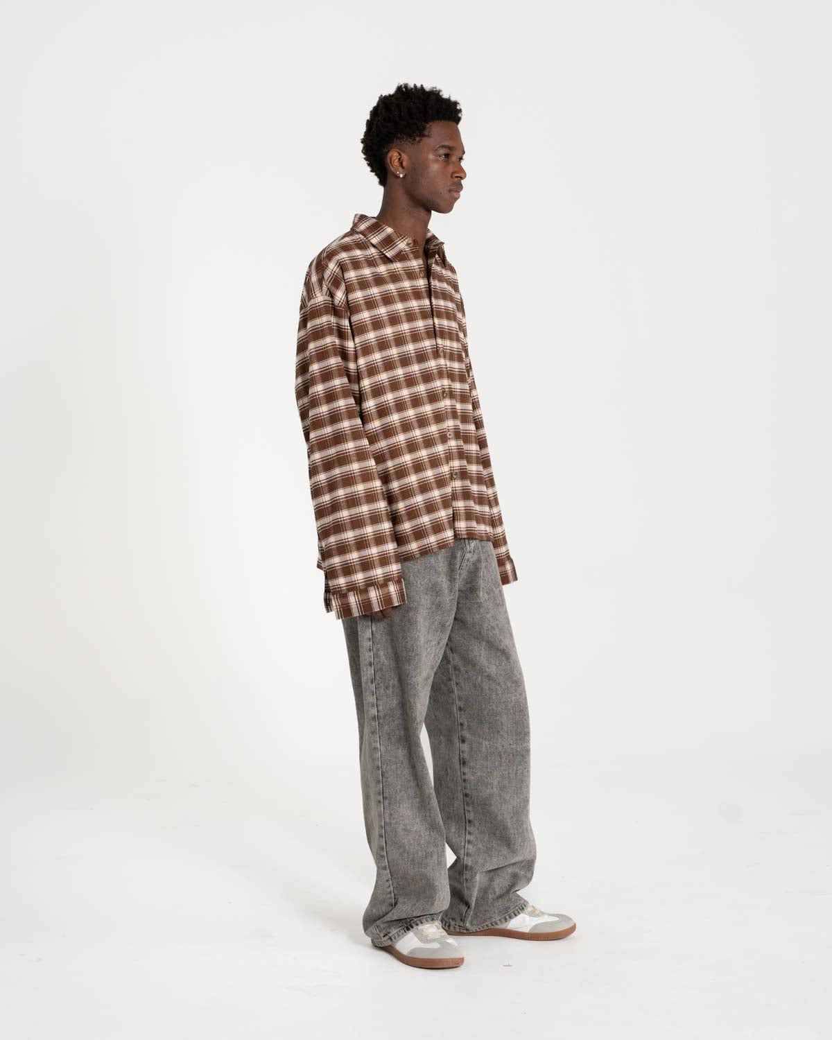 Ternet Flannel Shirt Brown